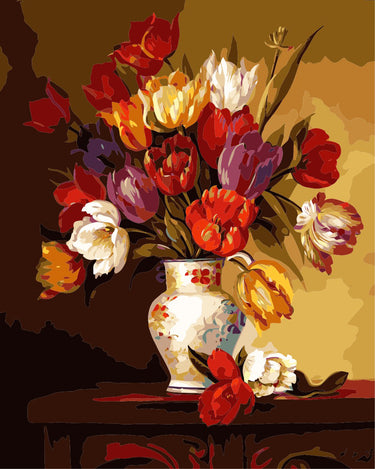 Schilderen op Nummer Bloemen PBN290